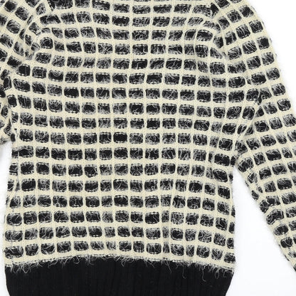 Womens UK Size S New Look Black Pullover Jumper