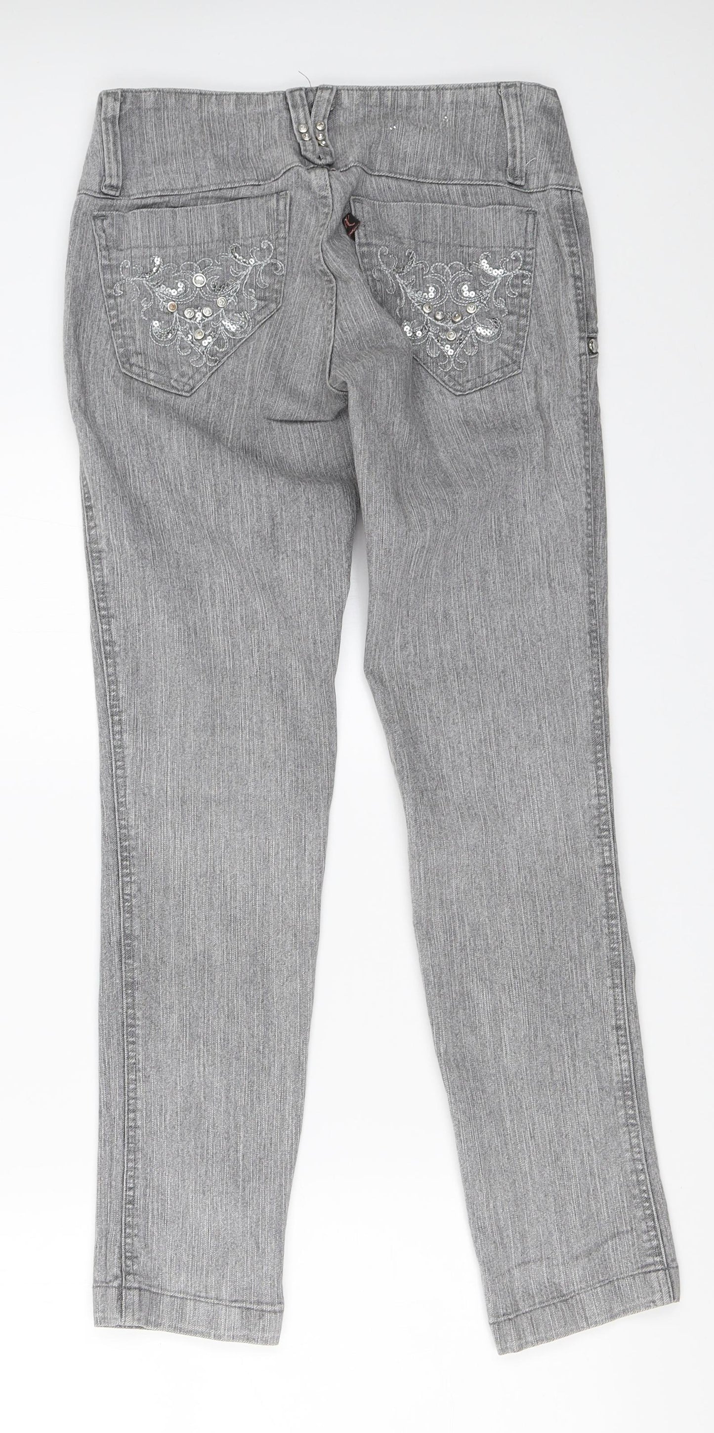 Kavila Womens Grey  Denim Skinny Jeans Size 38 L29 in
