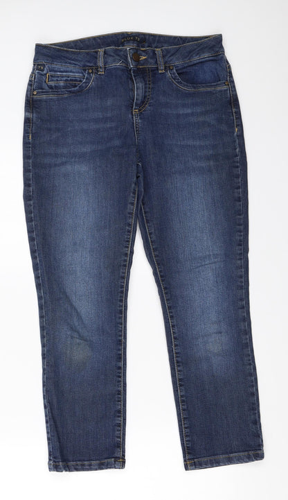 Blue 73 Womens Blue  Denim Cropped Jeans Size 8 L23.5 in