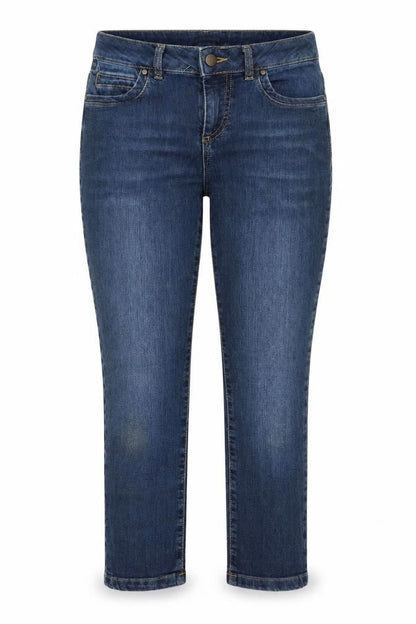 Blue 73 Womens Blue  Denim Cropped Jeans Size 8 L23.5 in