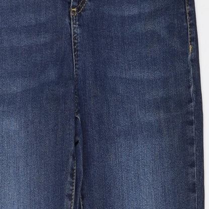 Blue 73 Womens Blue  Denim Cropped Jeans Size 8 L23.5 in