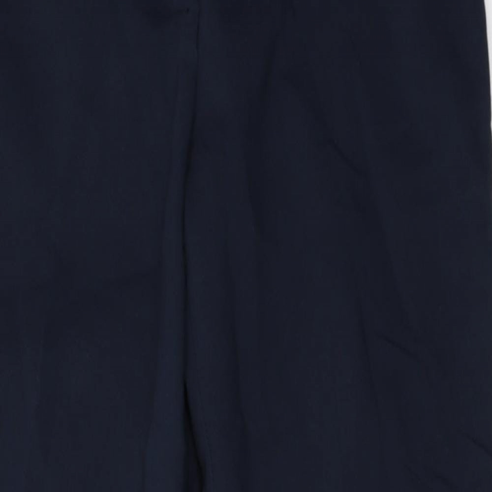 Womens UK Size 36 H&M Regular Fit Capri Blue Trousers