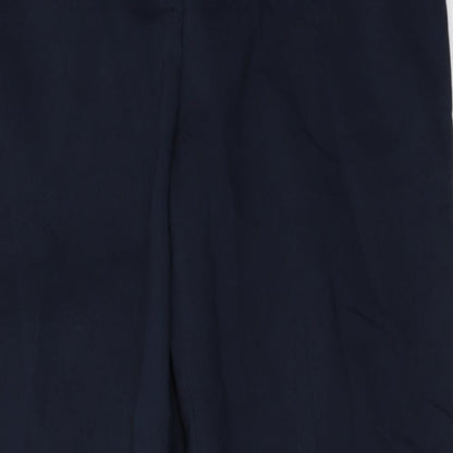 Womens UK Size 36 H&M Regular Fit Capri Blue Trousers