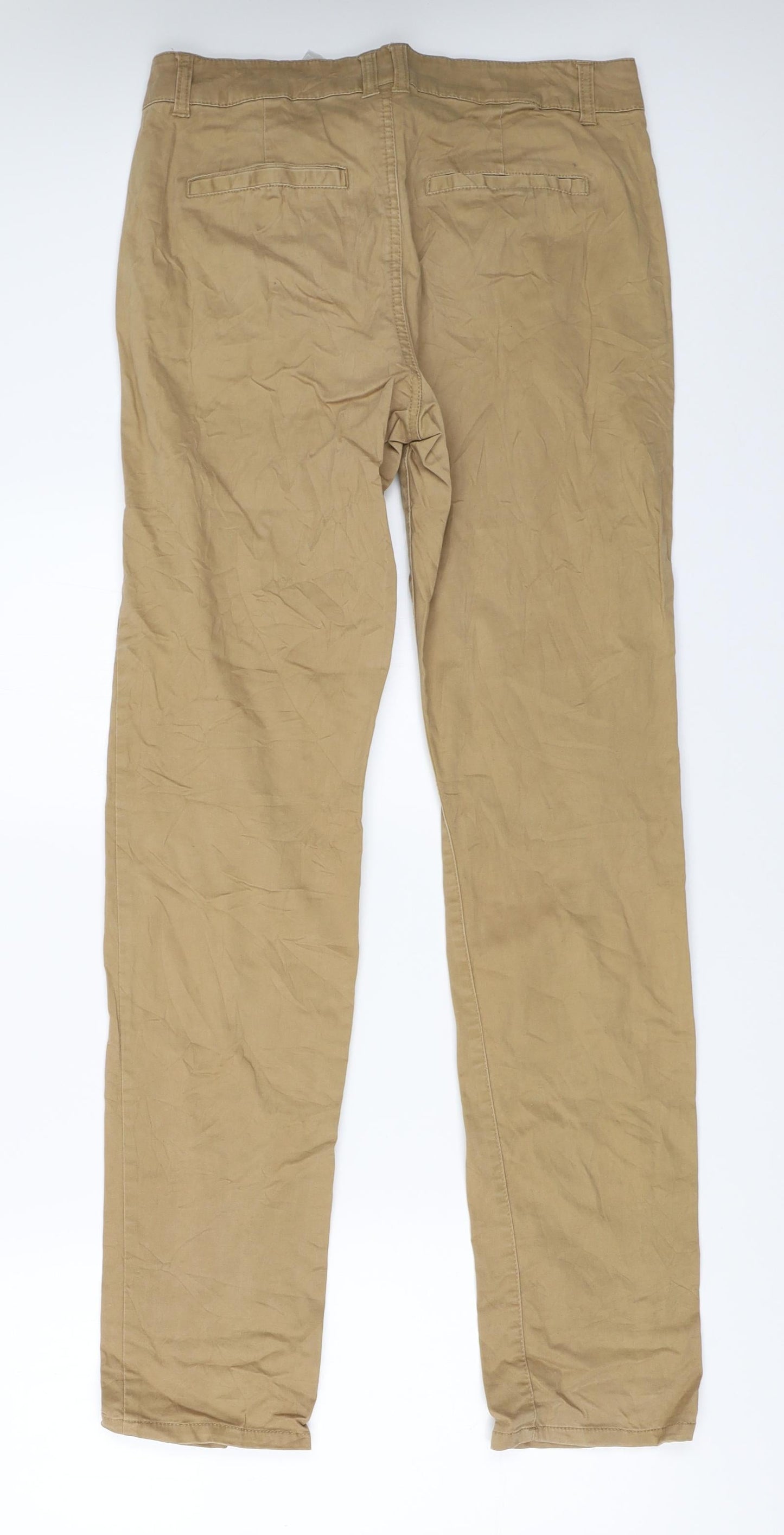 Womens UK Size 36 Vera Moda Regular Fit Chino Beige Trousers