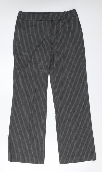 F&F Womens Grey   Trousers  Size 10 L30.5 in