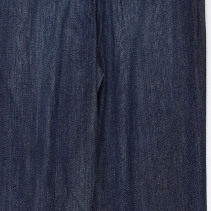 Womens UK Size 14 Papaya Regular Fit Straight Blue Jeans