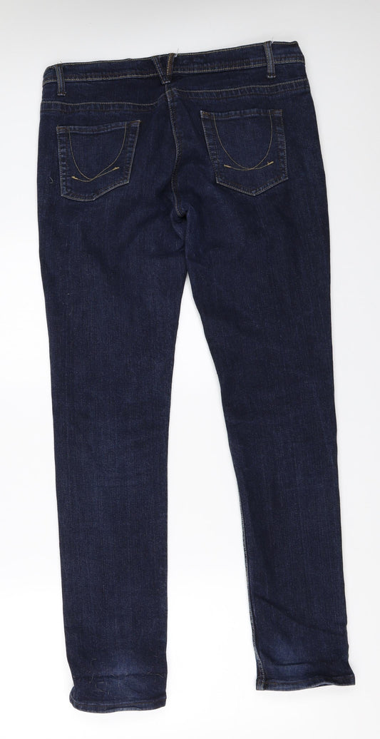 Primark Womens Blue  Denim Skinny Jeans Size 14 L31.5 in