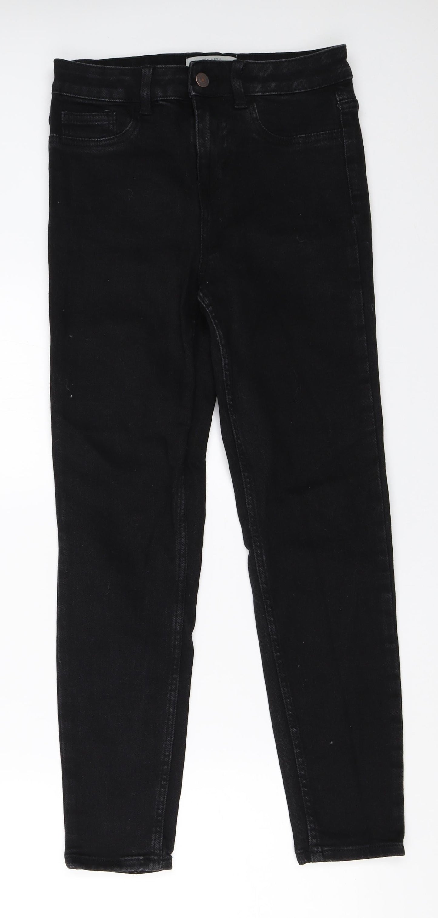 New Look Womens Black  Denim Skinny Jeans Size 10 L26 in