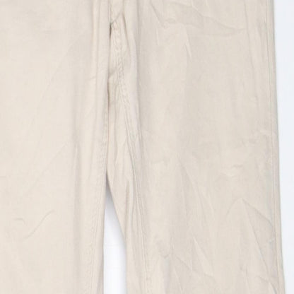 Womens UK Size 36 Gina Tricot Regular Fit Skinny Beige Jeans