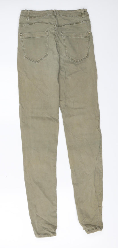 YFL Womens Green   Skinny Jeans Size 6 L30 in