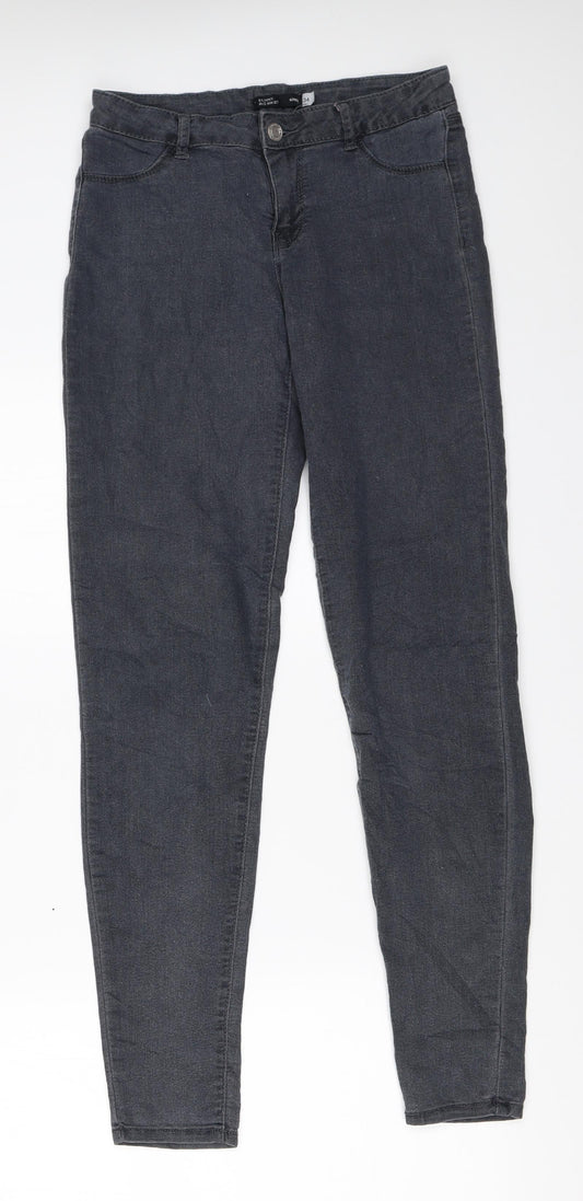 Womens UK Size 34 Sinsay Regular Fit Skinny Grey Jeans