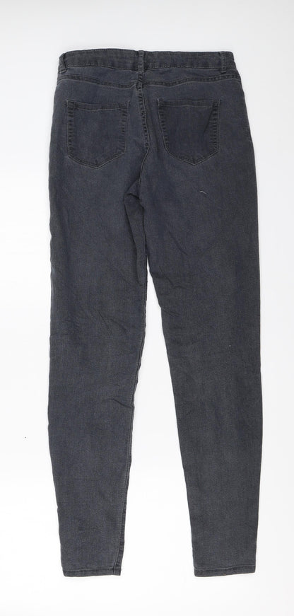 Womens UK Size 34 Sinsay Regular Fit Skinny Grey Jeans