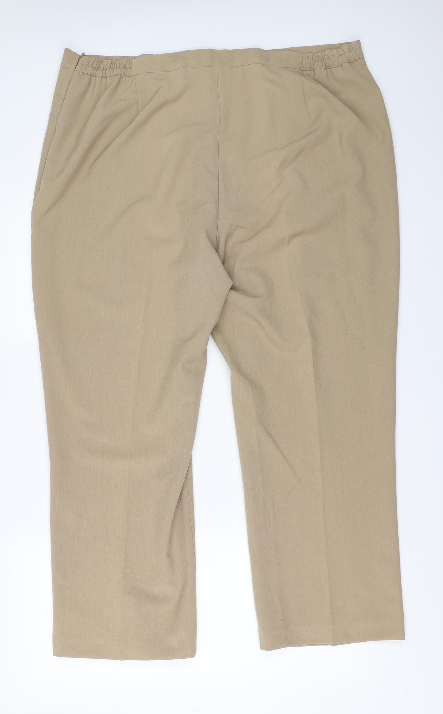 BM Womens Beige   Trousers  Size 20 L26.5 in