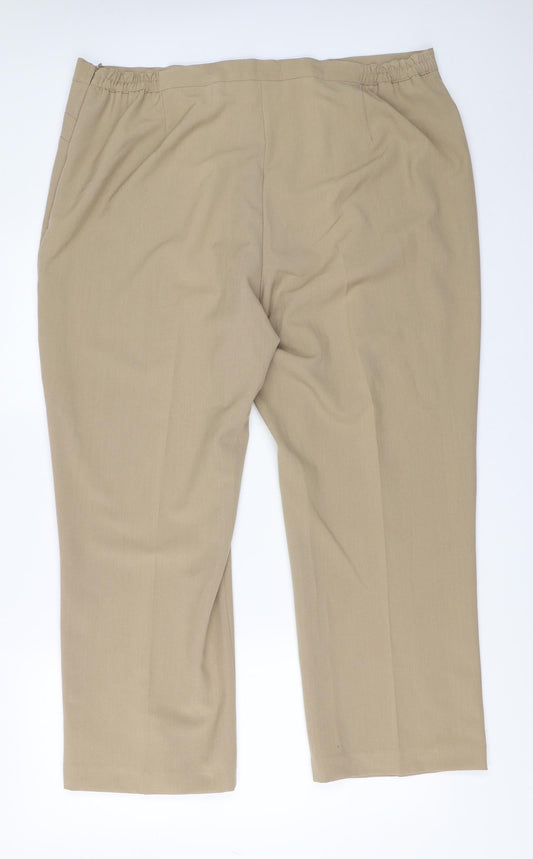 BM Womens Beige   Trousers  Size 20 L26.5 in