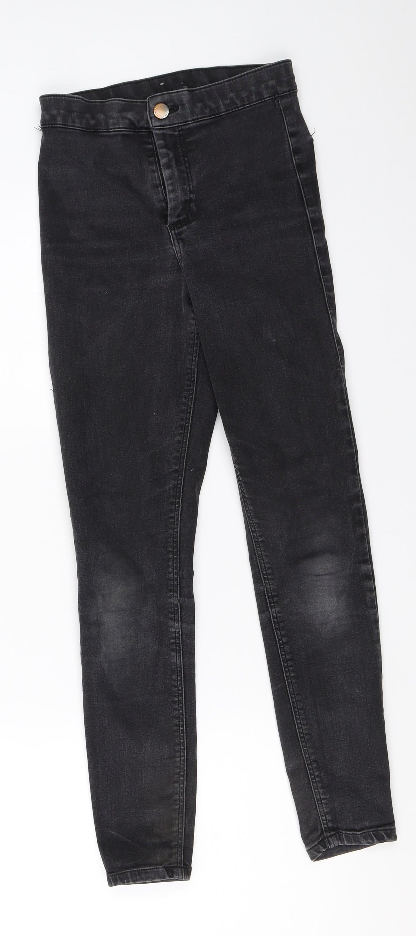 Topshop Womens Black  Denim Skinny Jeans Size 24 in L28 in