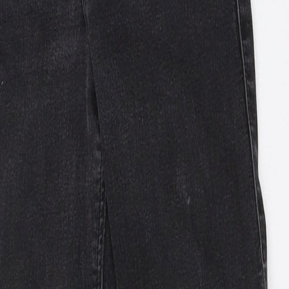 Topshop Womens Black  Denim Skinny Jeans Size 24 in L28 in