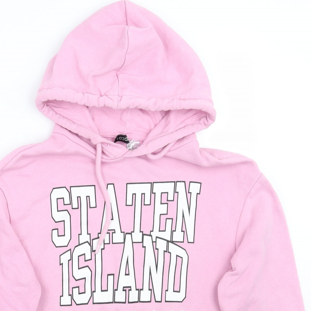 H&M Womens Pink   Pullover Hoodie Size XS