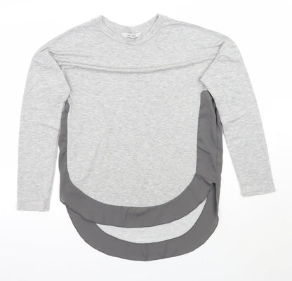 Womens UK Size M COIN 1804 Grey Basic T-Shirt