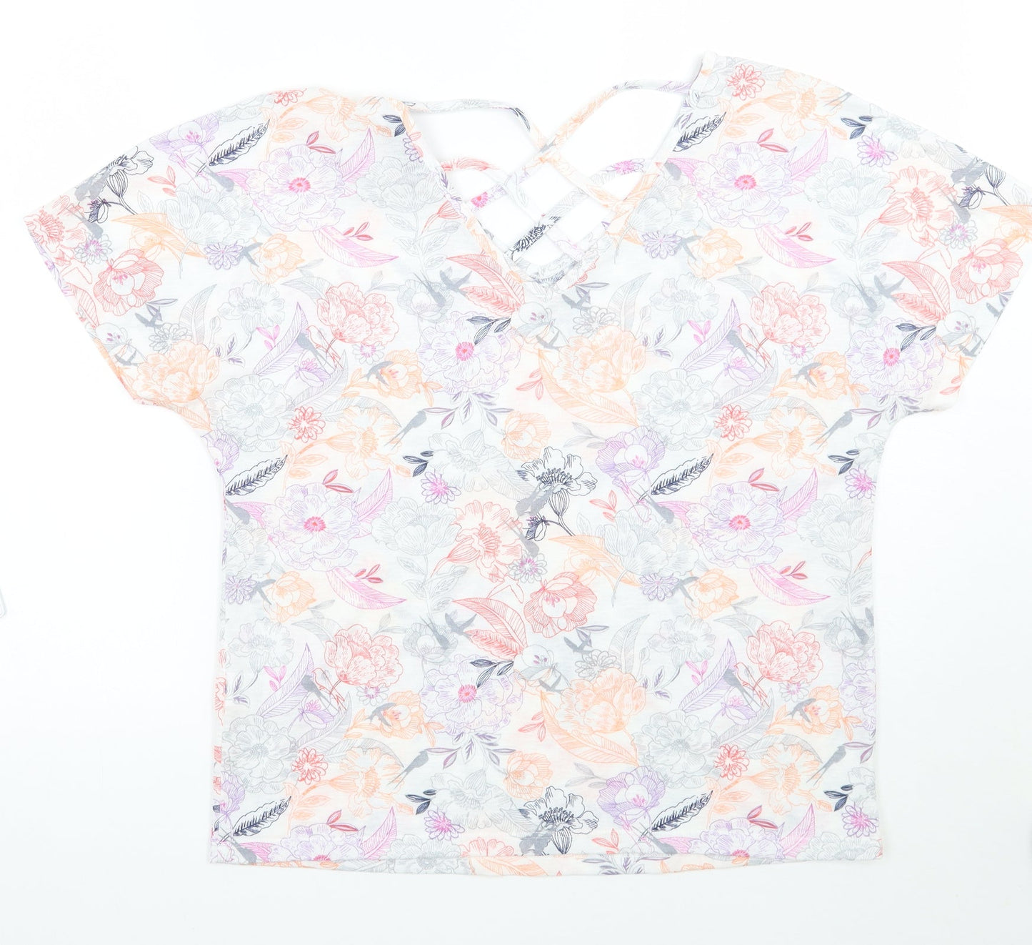 Womens UK Size 12 Marks and Spencer White Basic Blouse
