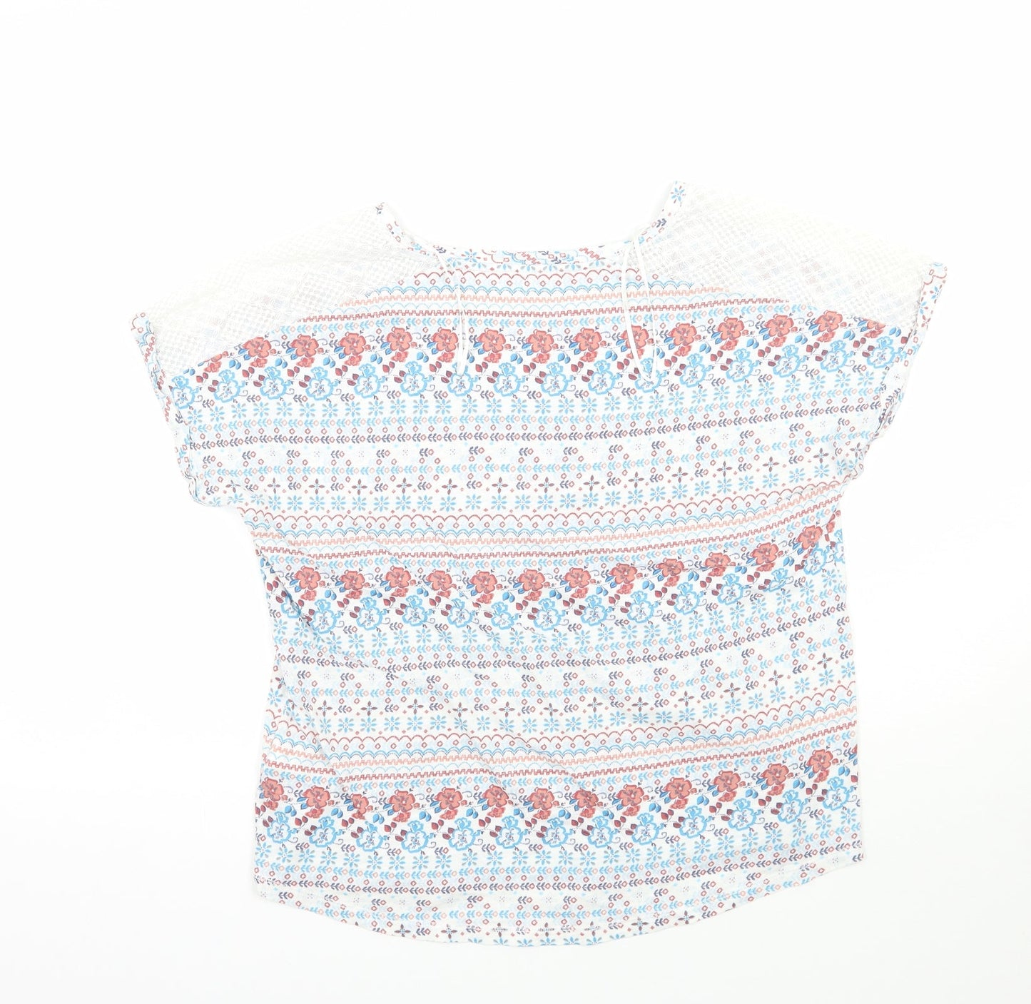 Womens UK Size 8 Marks and Spencer White Basic T-Shirt