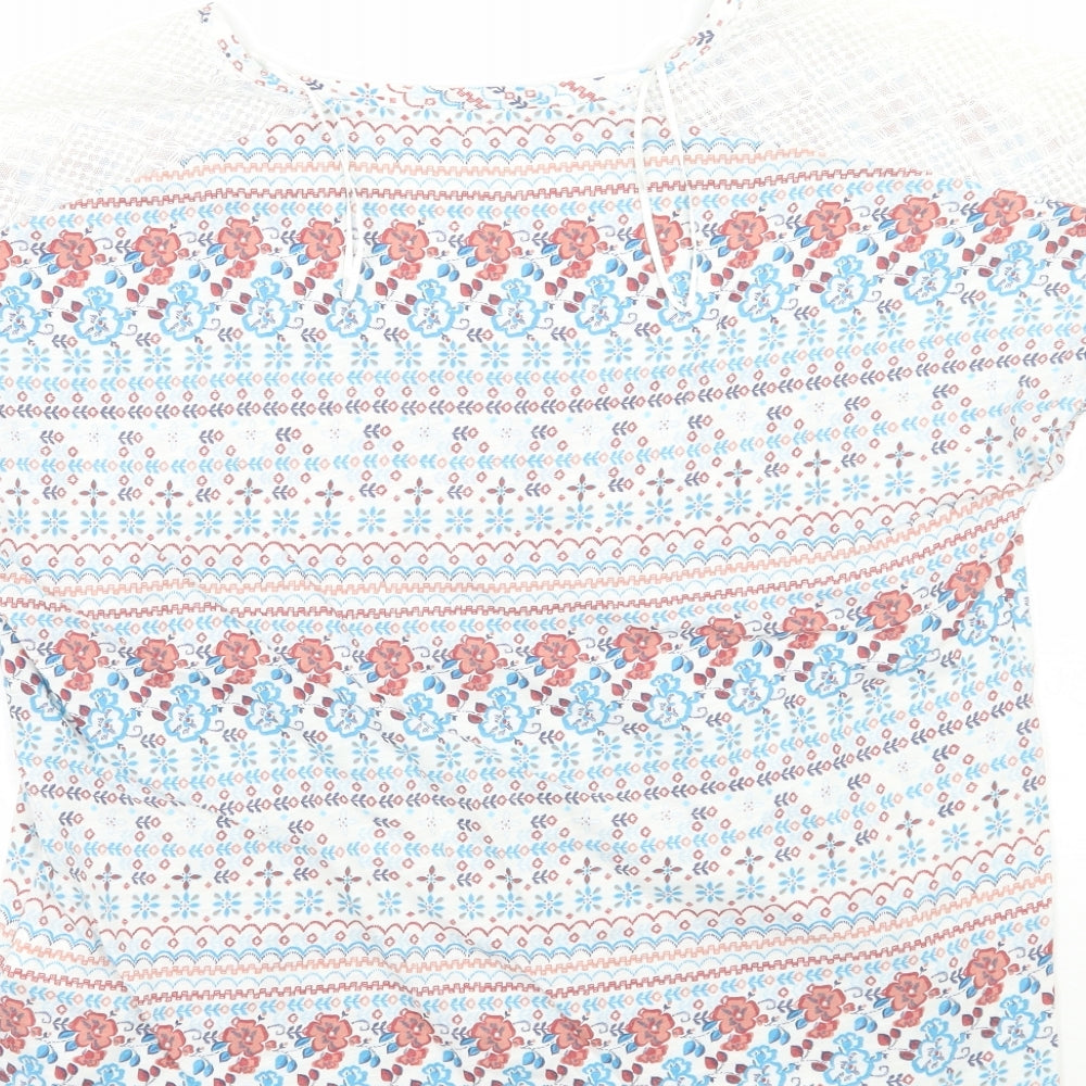 Womens UK Size 8 Marks and Spencer White Basic T-Shirt