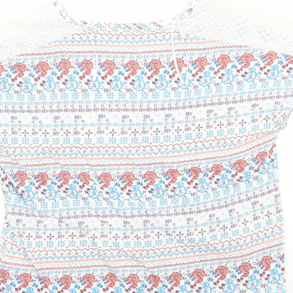 Womens UK Size 8 Marks and Spencer White Basic T-Shirt