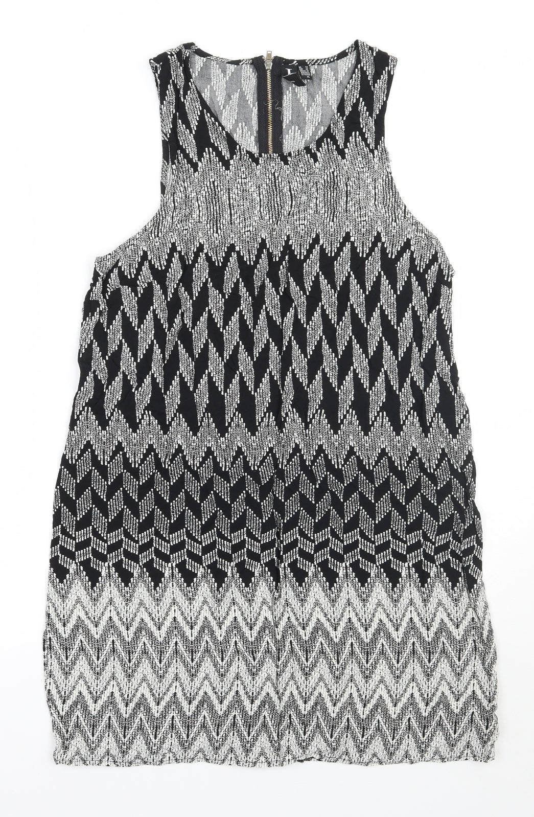 Womens UK Size 14 Izabel Black Basic Tank