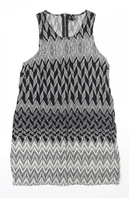 Womens UK Size 14 Izabel Black Basic Tank