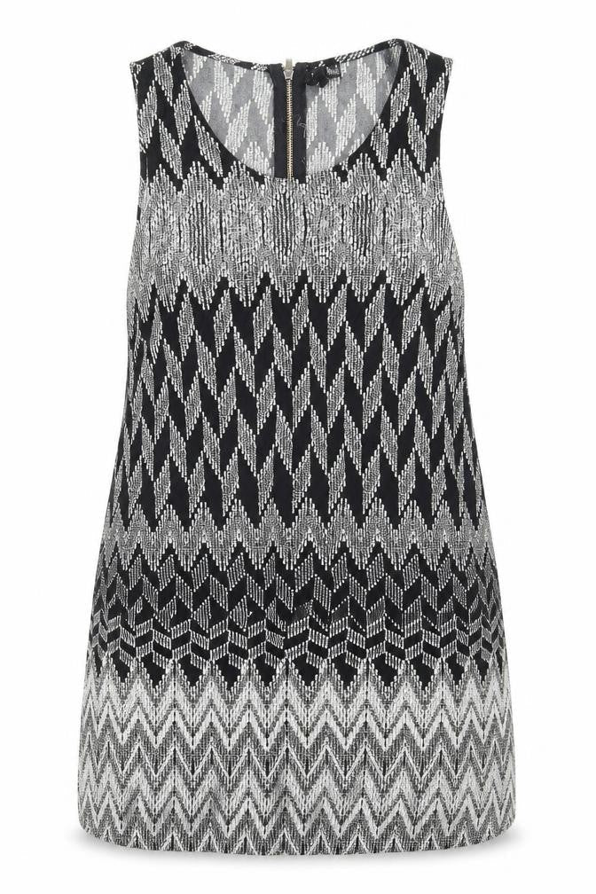 Womens UK Size 14 Izabel Black Basic Tank