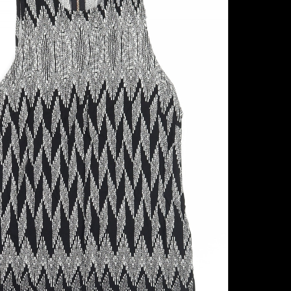 Womens UK Size 14 Izabel Black Basic Tank