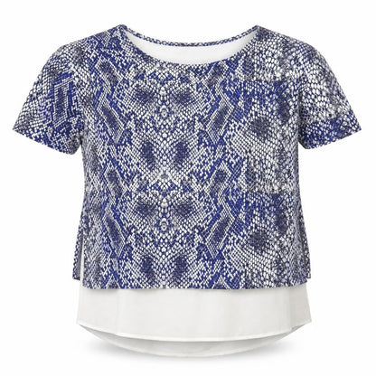 Womens UK Size 12 Marks and Spencer Blue Basic T-Shirt