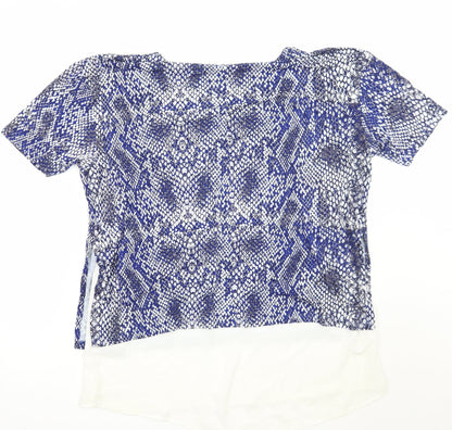 Womens UK Size 12 Marks and Spencer Blue Basic T-Shirt