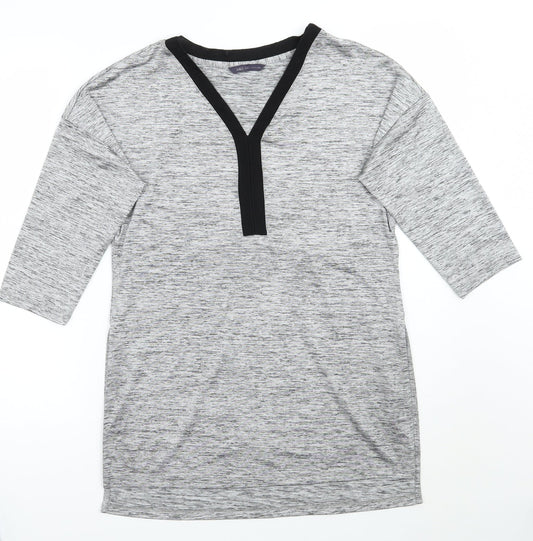 Marks and Spencer Womens Grey   Basic T-Shirt Size 12