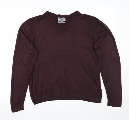 Marks and Spencer Mens Purple   Pullover Jumper Size M
