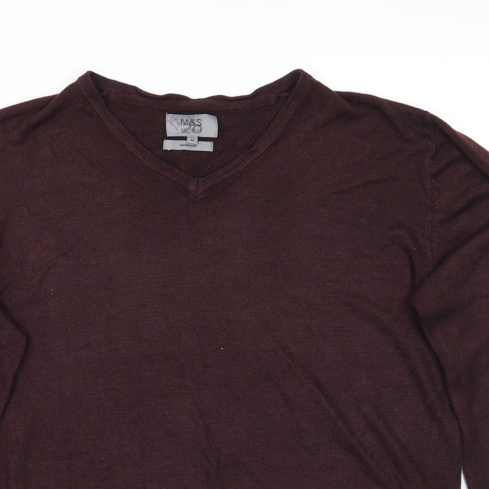 Marks and Spencer Mens Purple   Pullover Jumper Size M