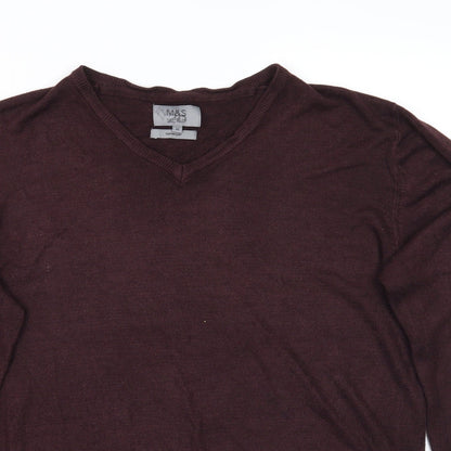 Marks and Spencer Mens Purple   Pullover Jumper Size M