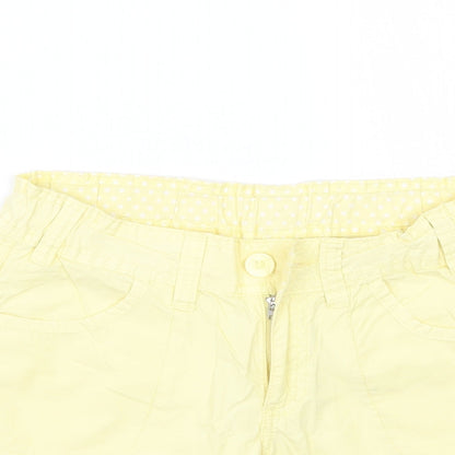 Preworn Womens Yellow   Bermuda Shorts Size 8