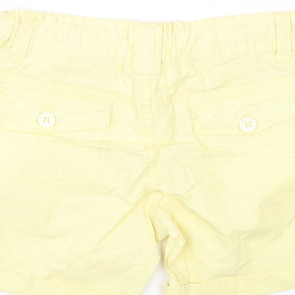Preworn Womens Yellow   Bermuda Shorts Size 8