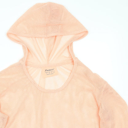 Workout Womens Pink   Pullover Hoodie Size 8