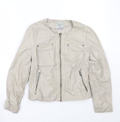 TU Womens Ivory   Jacket Coat Size 10