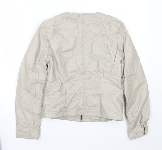 TU Womens Ivory   Jacket Coat Size 10
