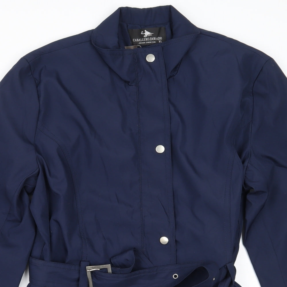caballero . dorado Womens Blue   Jacket Coat Size XL