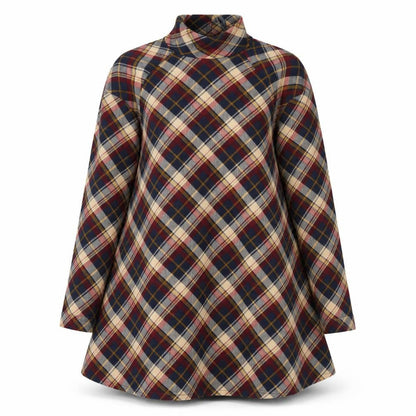 AX Paris Womens Blue Check  A-Line  Size 12