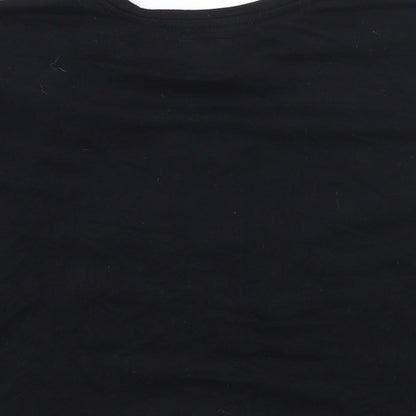 George Girls Black   Basic T-Shirt Size 12 Years