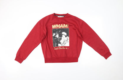 Primark Womens Red   Pullover Jumper Size 2XS