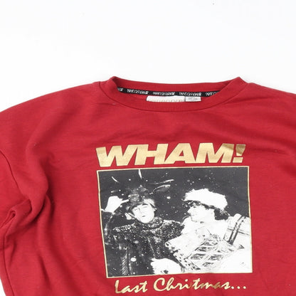 Primark Womens Red   Pullover Jumper Size 2XS