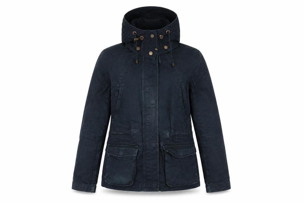 Womens UK Size 6 H&M Blue Windbreaker Coat