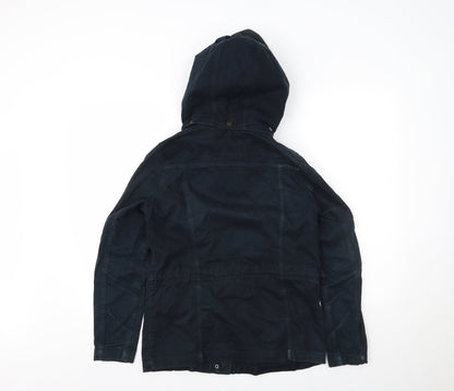 Womens UK Size 6 H&M Blue Windbreaker Coat