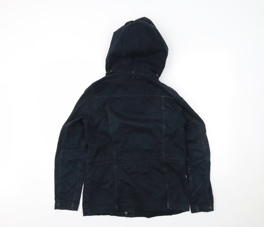 Womens UK Size 6 H&M Blue Windbreaker Coat