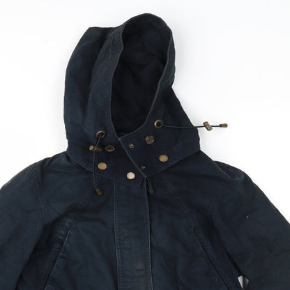 Womens UK Size 6 H&M Blue Windbreaker Coat